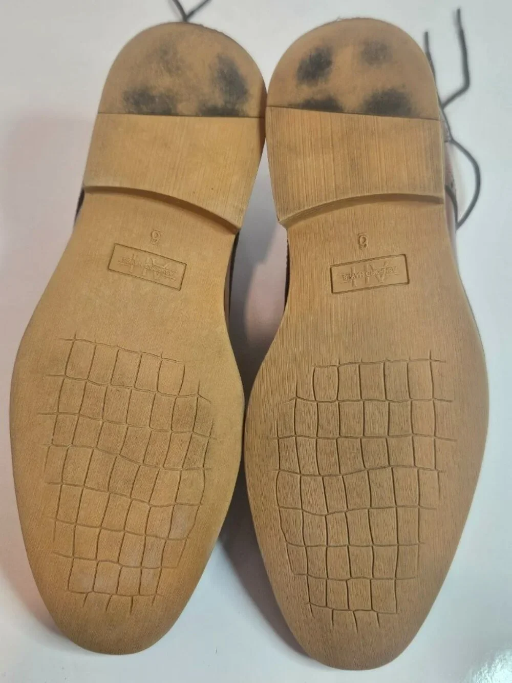 Ashford Hayes Classic Brown Leather Kids Dress Oxfords Size 6